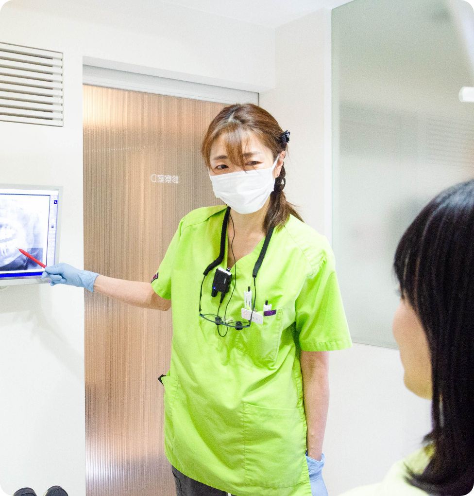 患者様への説明の様子